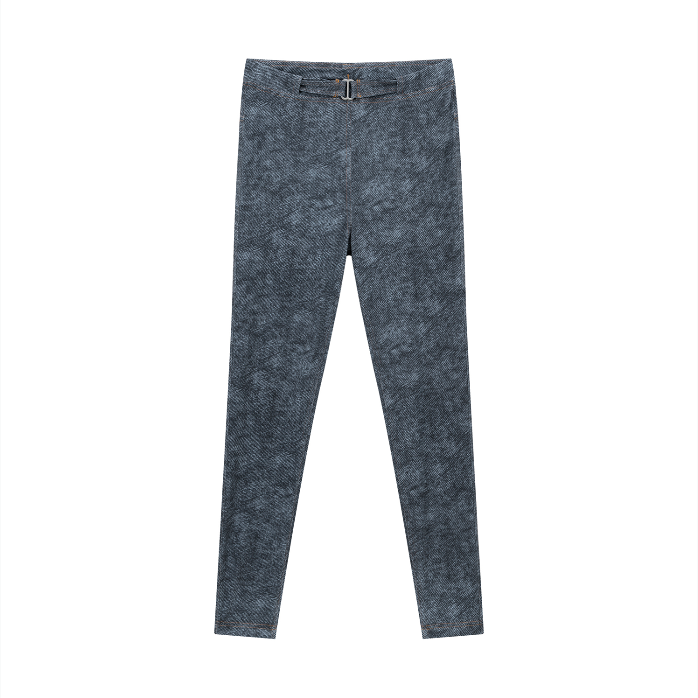 LUXEN Women's Faux Denim Zip-Fly Leggings