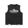 LUXEN GYM Snow Washed Raw-Hem Tank Top 275GSM