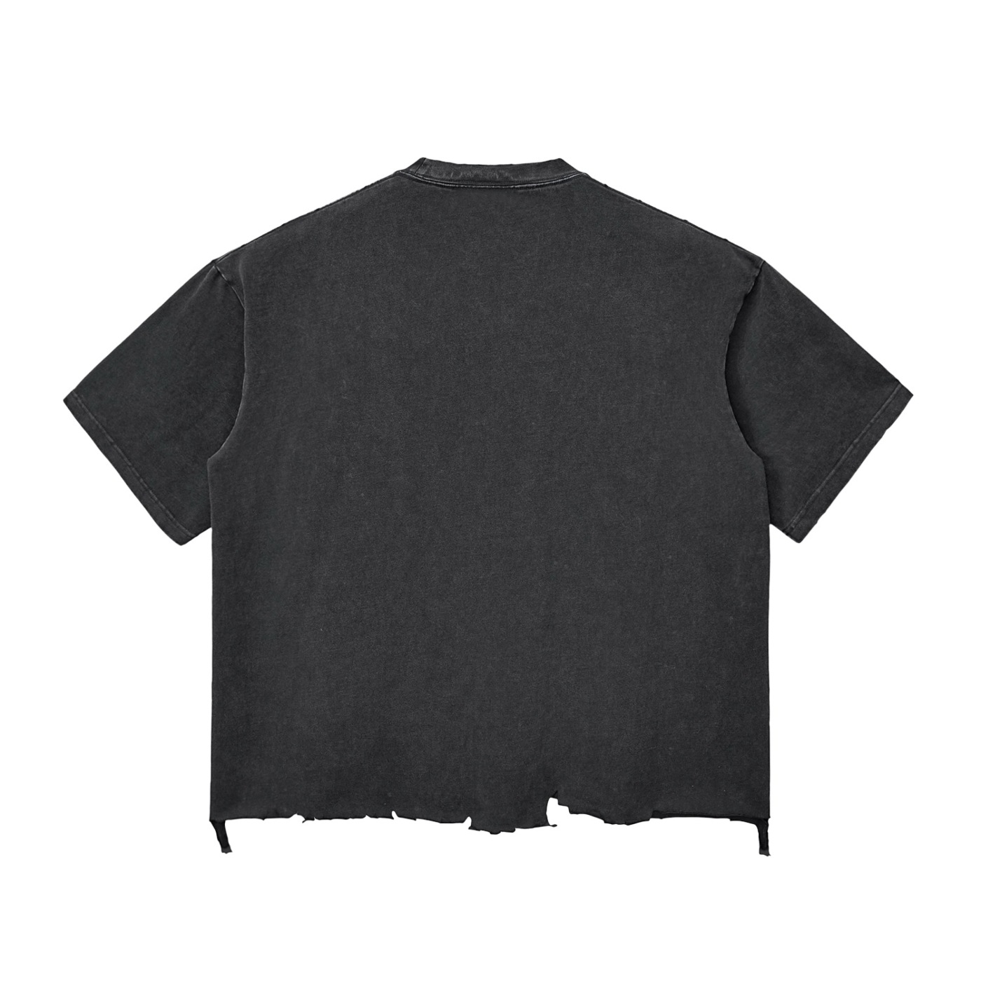 Luxen Snow Wash Raw-Hem Boxy T-shirt 340 gsm