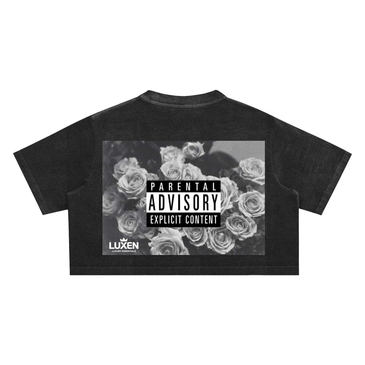 LUXEN Snow Washed Crop Top
