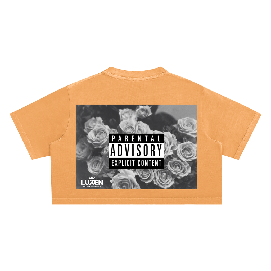 LUXEN Snow Washed Crop Top