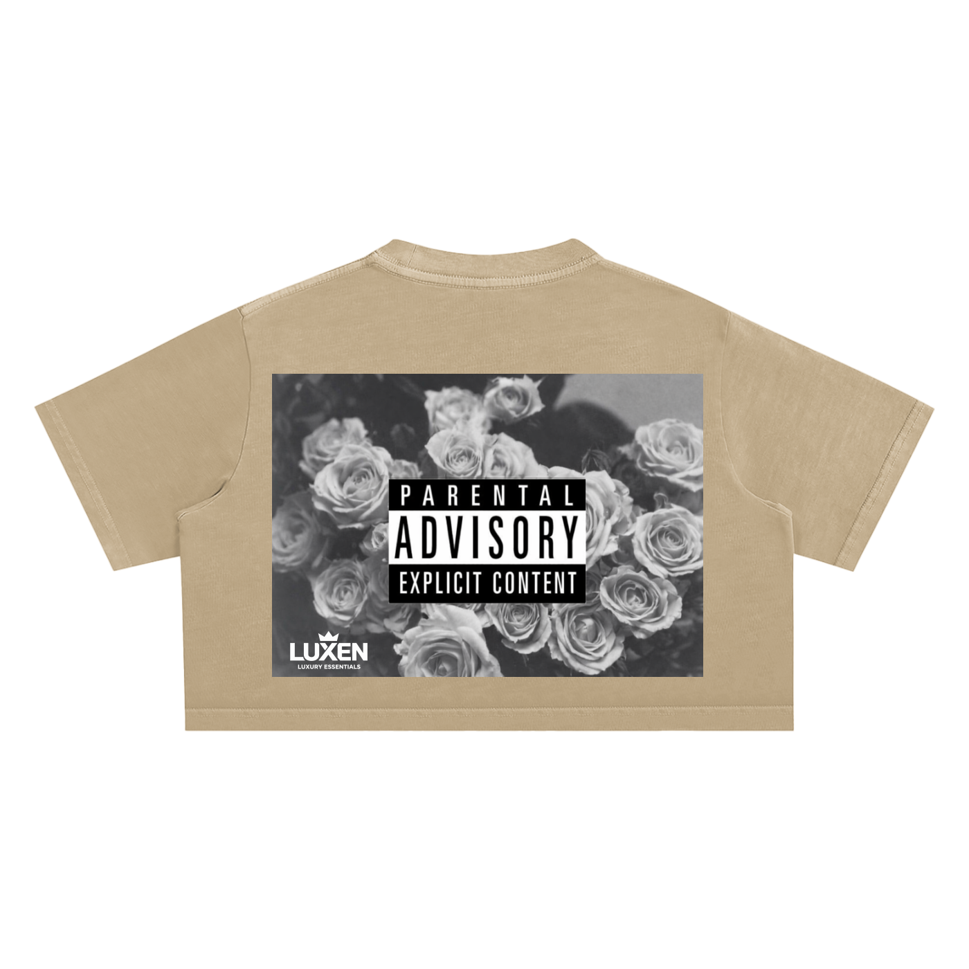 LUXEN Snow Washed Crop Top