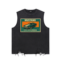 LUXEN Mustang Snow Washed Raw-Hem Tank Top 275GSM