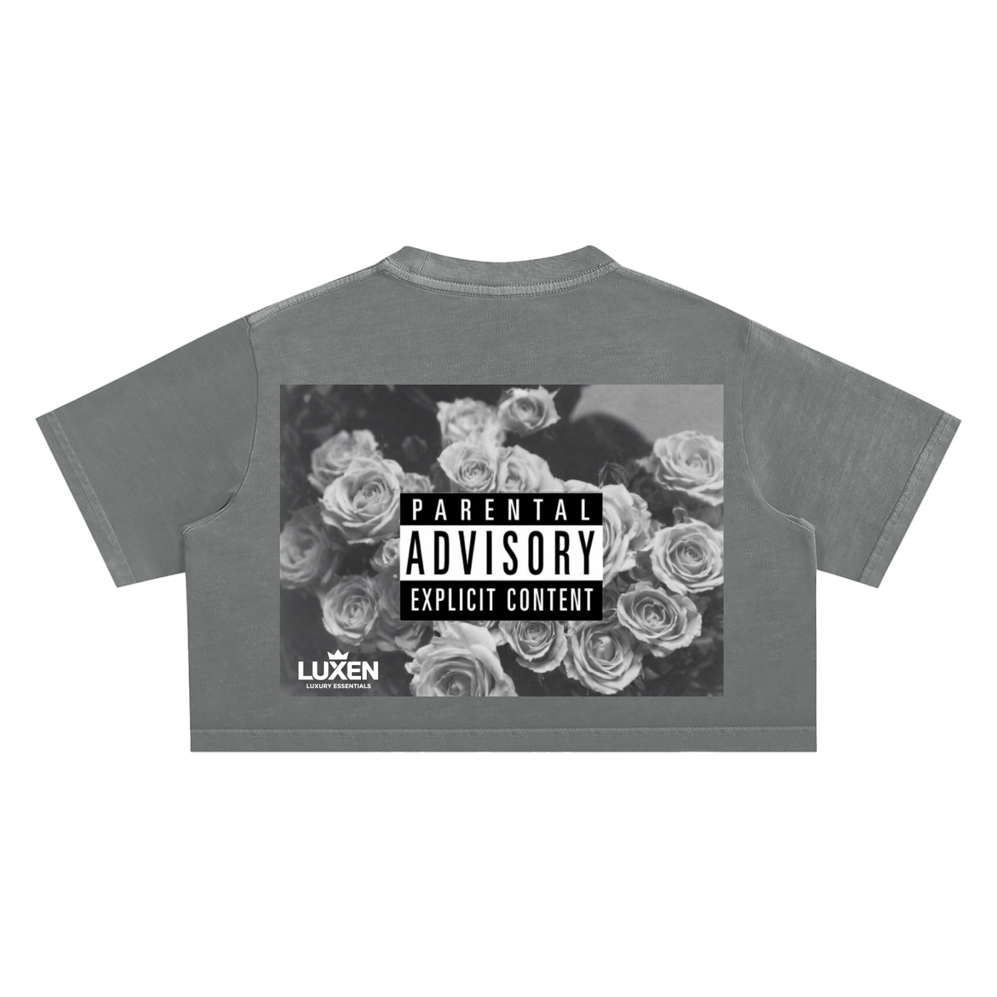LUXEN Snow Washed Crop Top