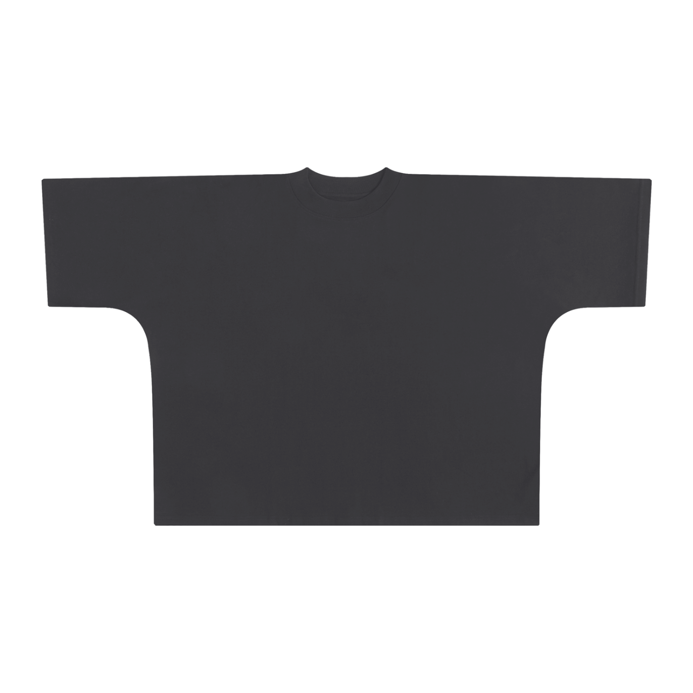 Luxen Black Oversized One-Piece Boxy T-Shirt 300 gsm