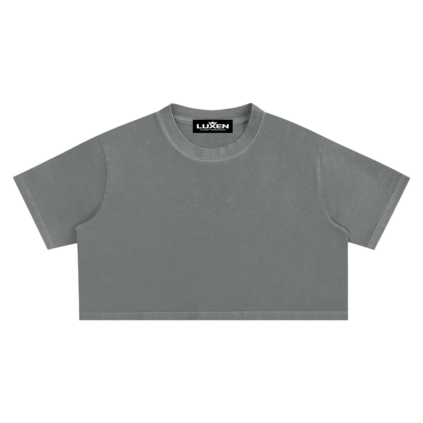 LUXEN Snow Washed Crop Top