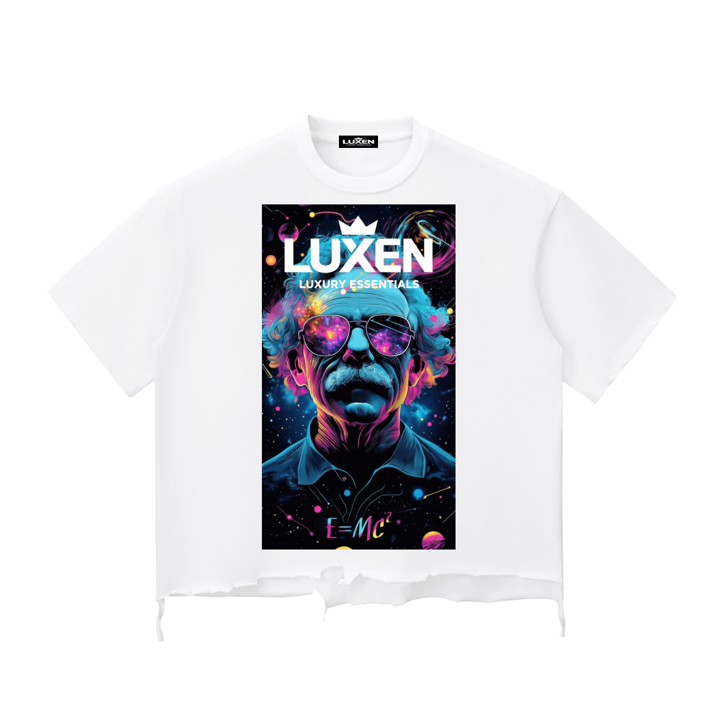 Luxen Snow Wash Raw-Hem Boxy T-shirt 340 gsm
