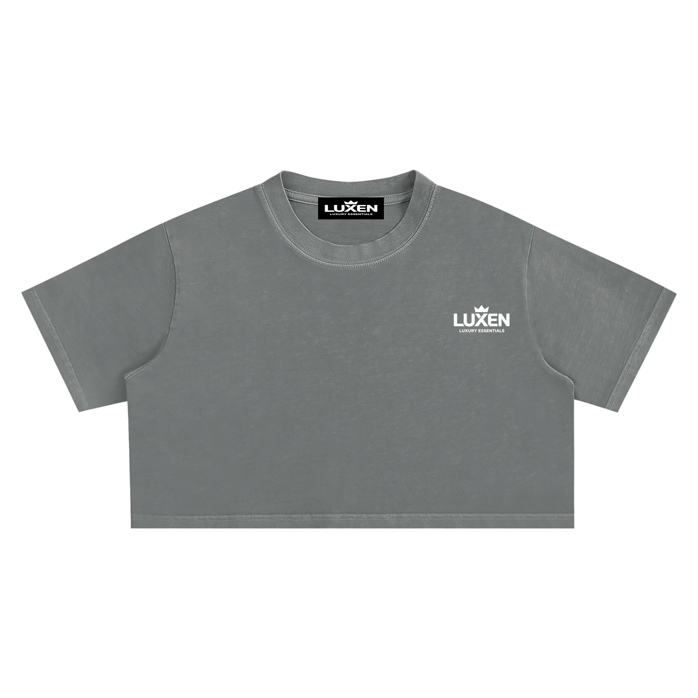 LUXEN Snow Washed Crop Top