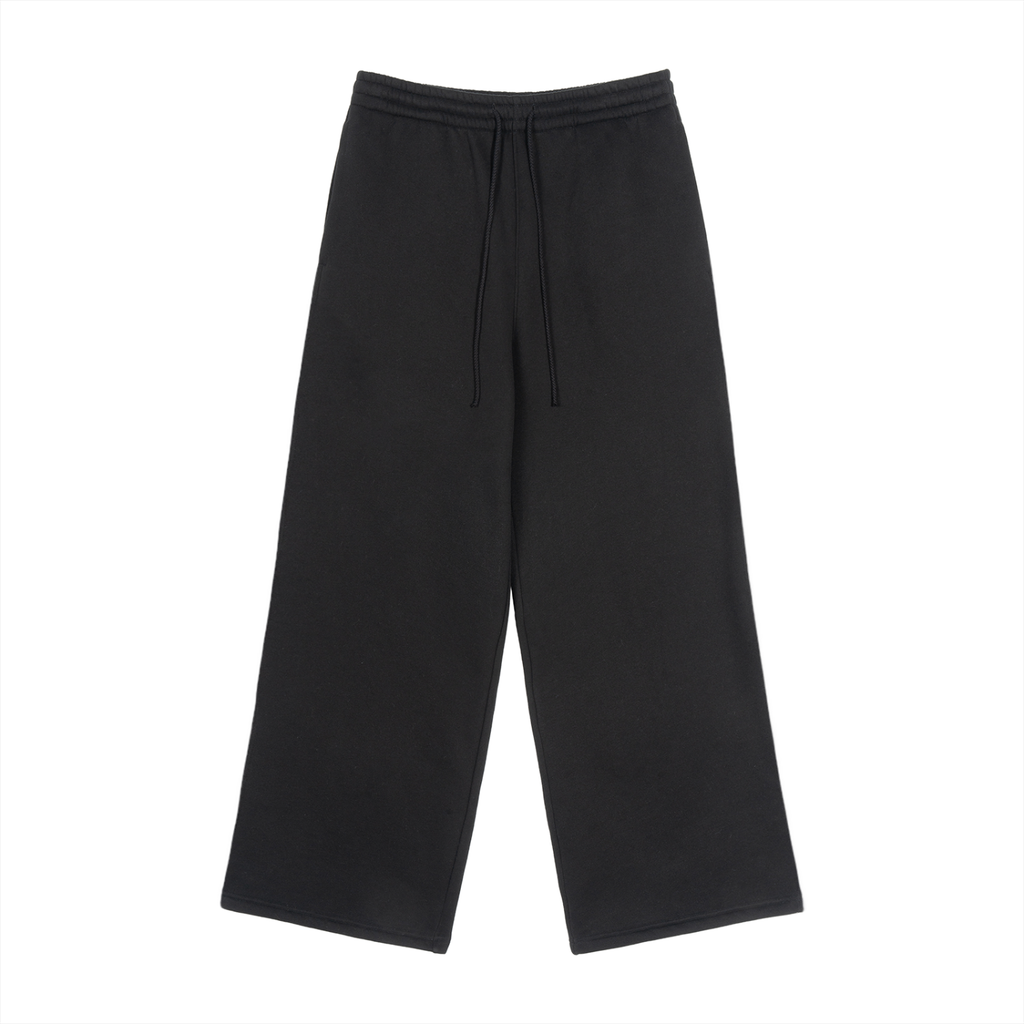 LUXEN Oversized Fleece Pants Fleece Drawstring Straight-Leg Sweatpants 360 gsm