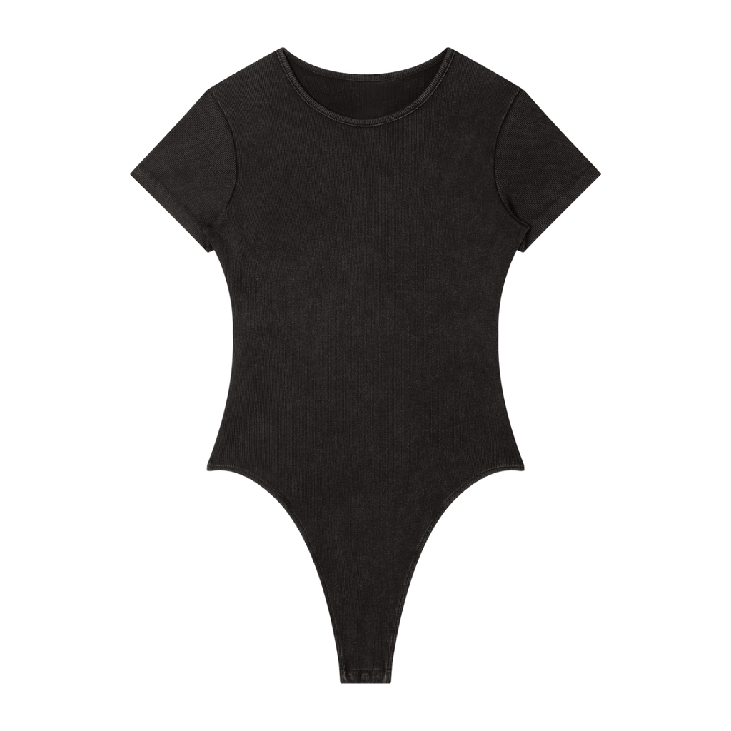 LUXEN Women's Mineral Wash Crewneck Bodysuit