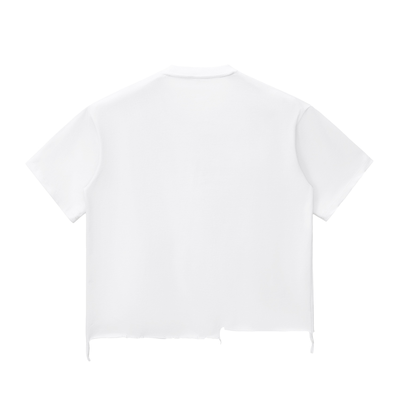 Luxen Snow Wash Raw-Hem Boxy T-shirt 340 gsm