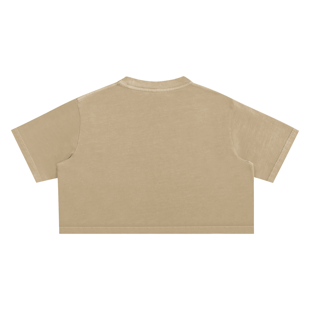 LUXEN Snow Washed Crop Top