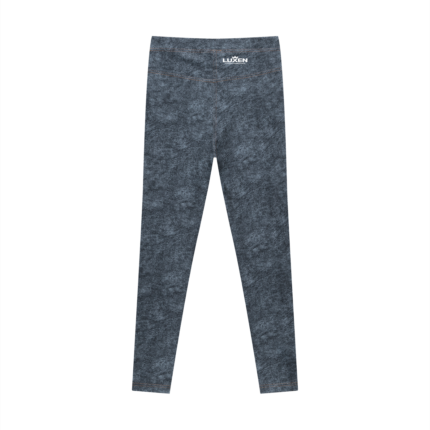 LUXEN Women's Faux Denim Zip-Fly Leggings