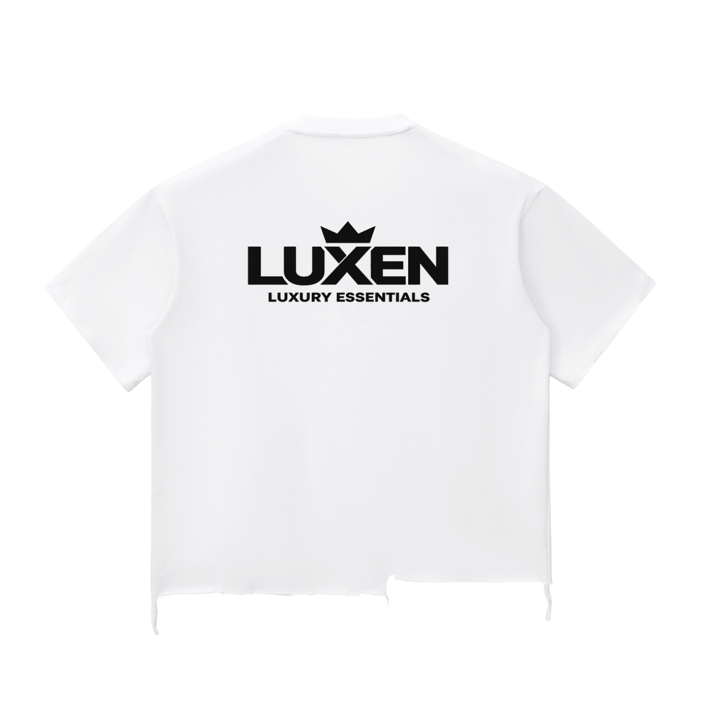 Luxen Snow Wash Raw-Hem Boxy T-shirt 340 gsm