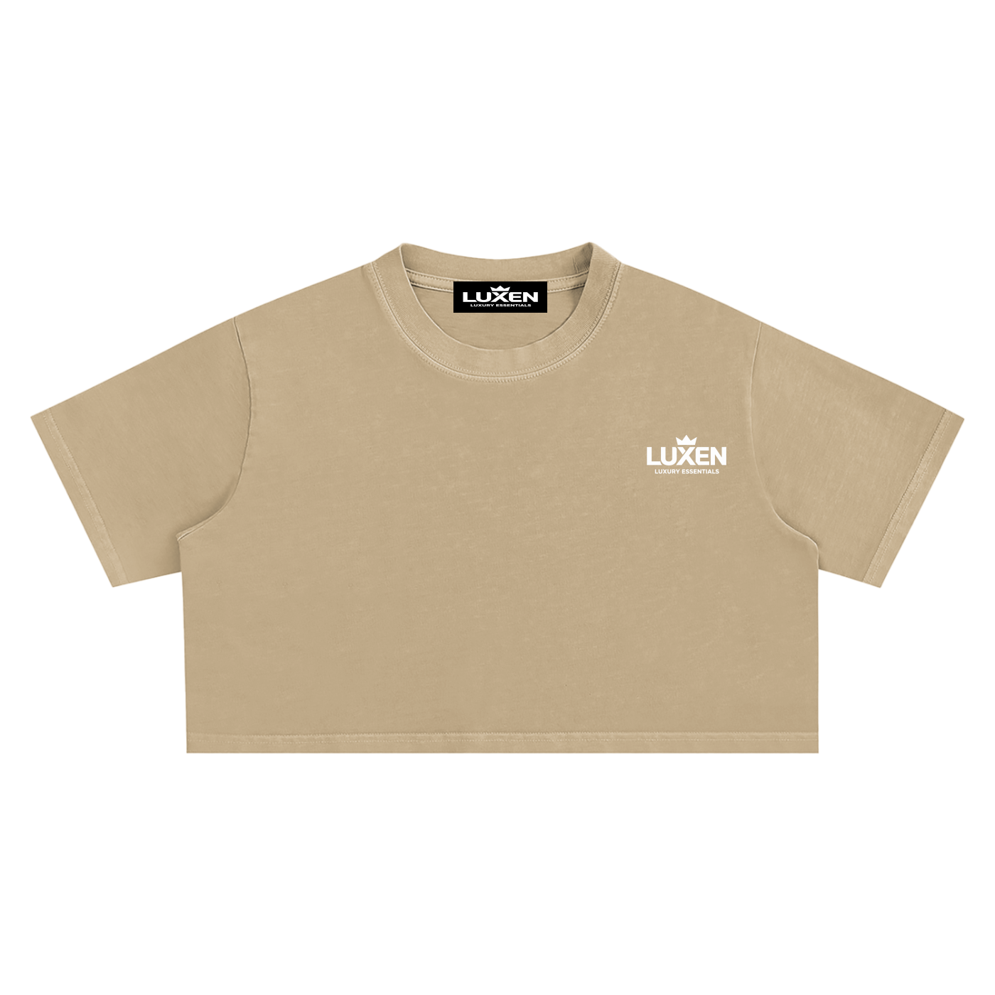 LUXEN Snow Washed Crop Top