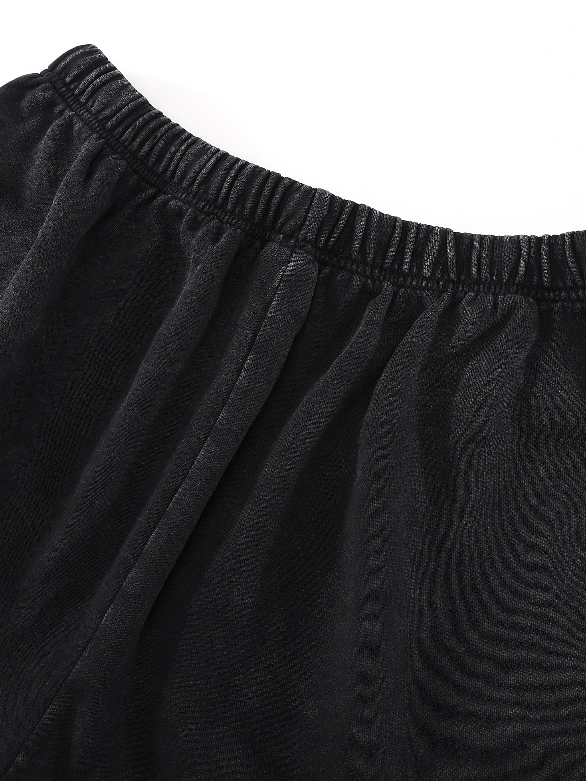 LUXEN Vintage Washed Tiger Stripes Short Pants