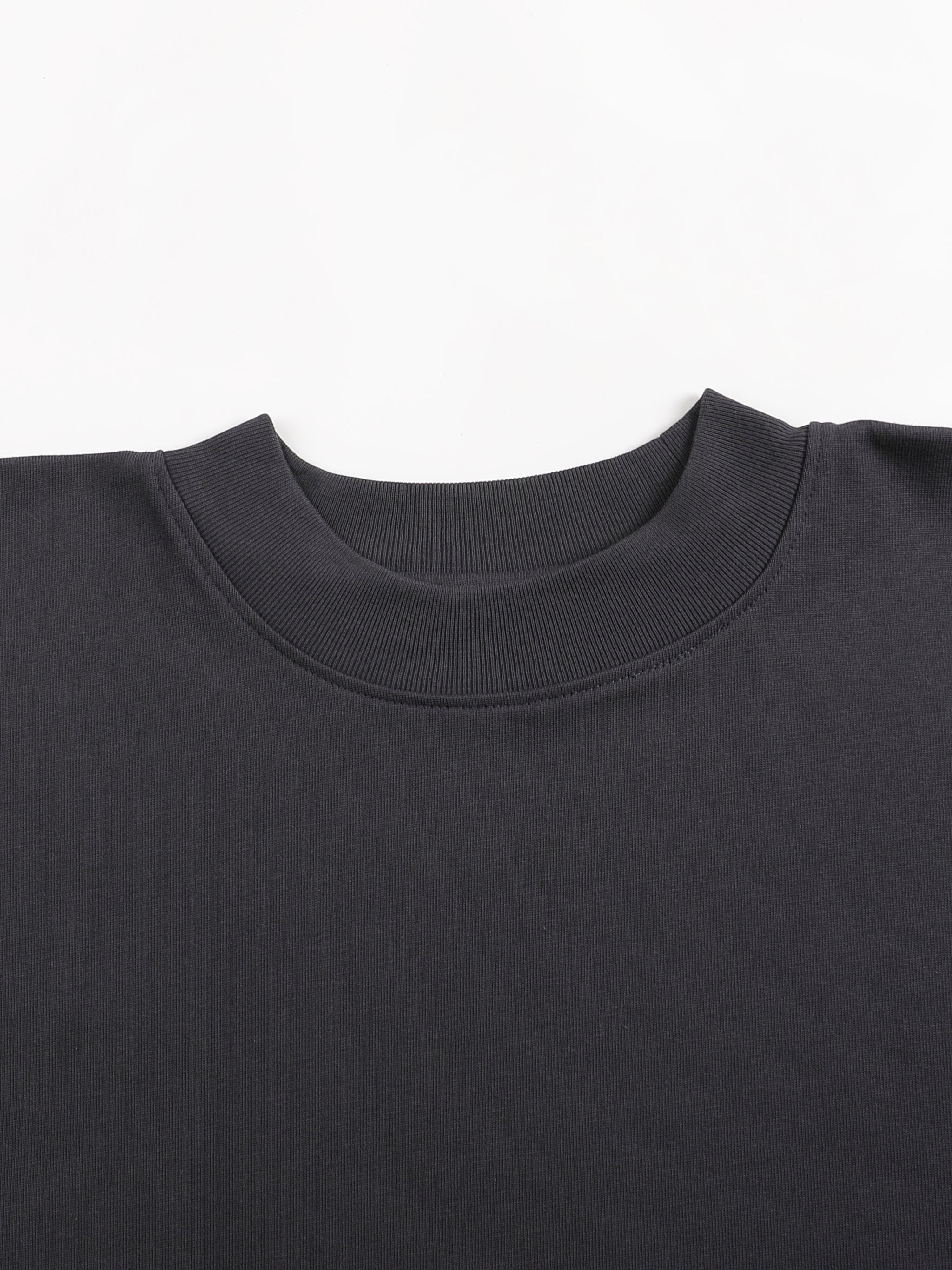 Luxen Black Oversized One-Piece Boxy T-Shirt 300 gsm