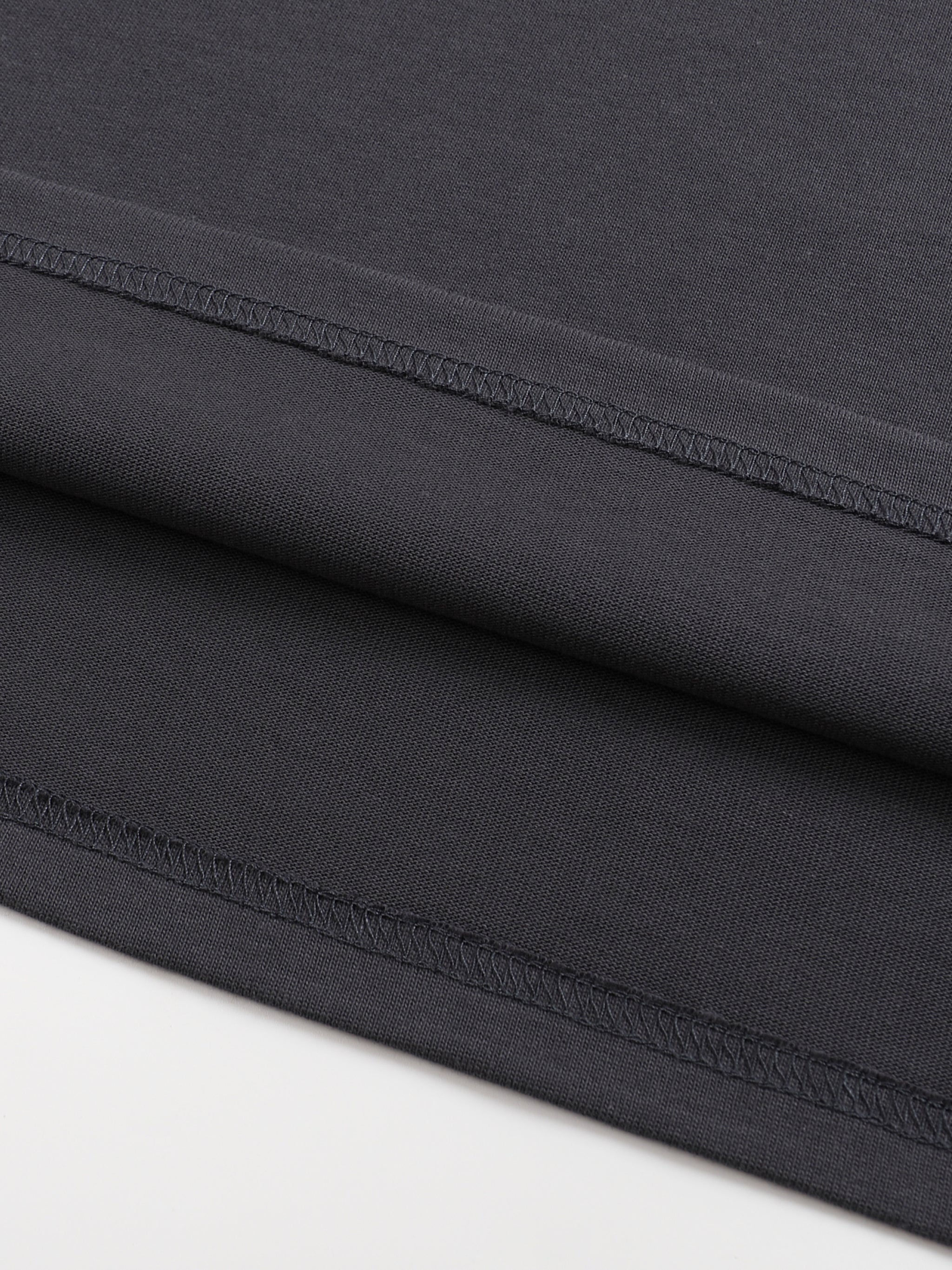 Luxen Black Oversized One-Piece Boxy T-Shirt 300 gsm