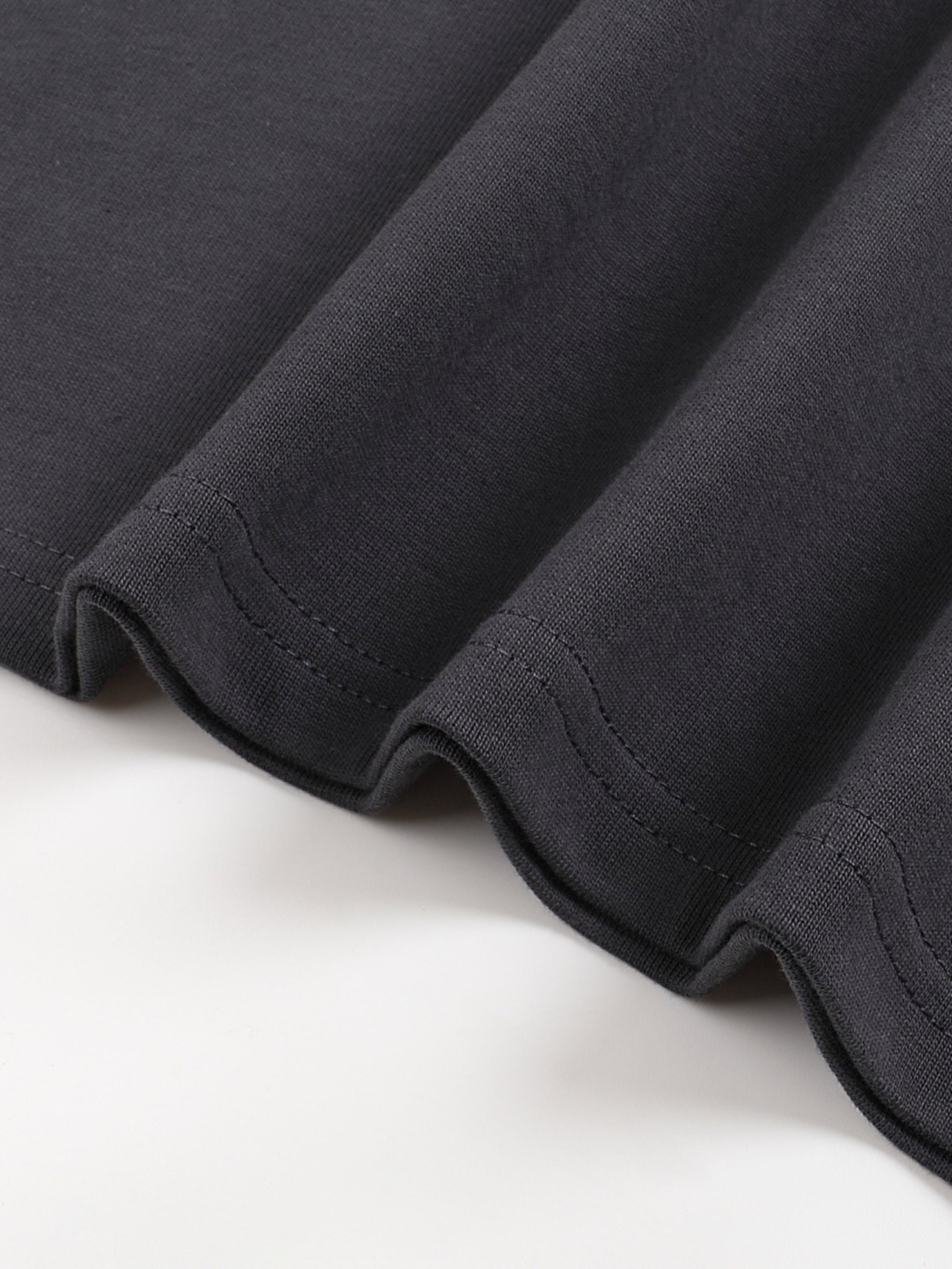 Luxen Black Oversized One-Piece Boxy T-Shirt 300 gsm
