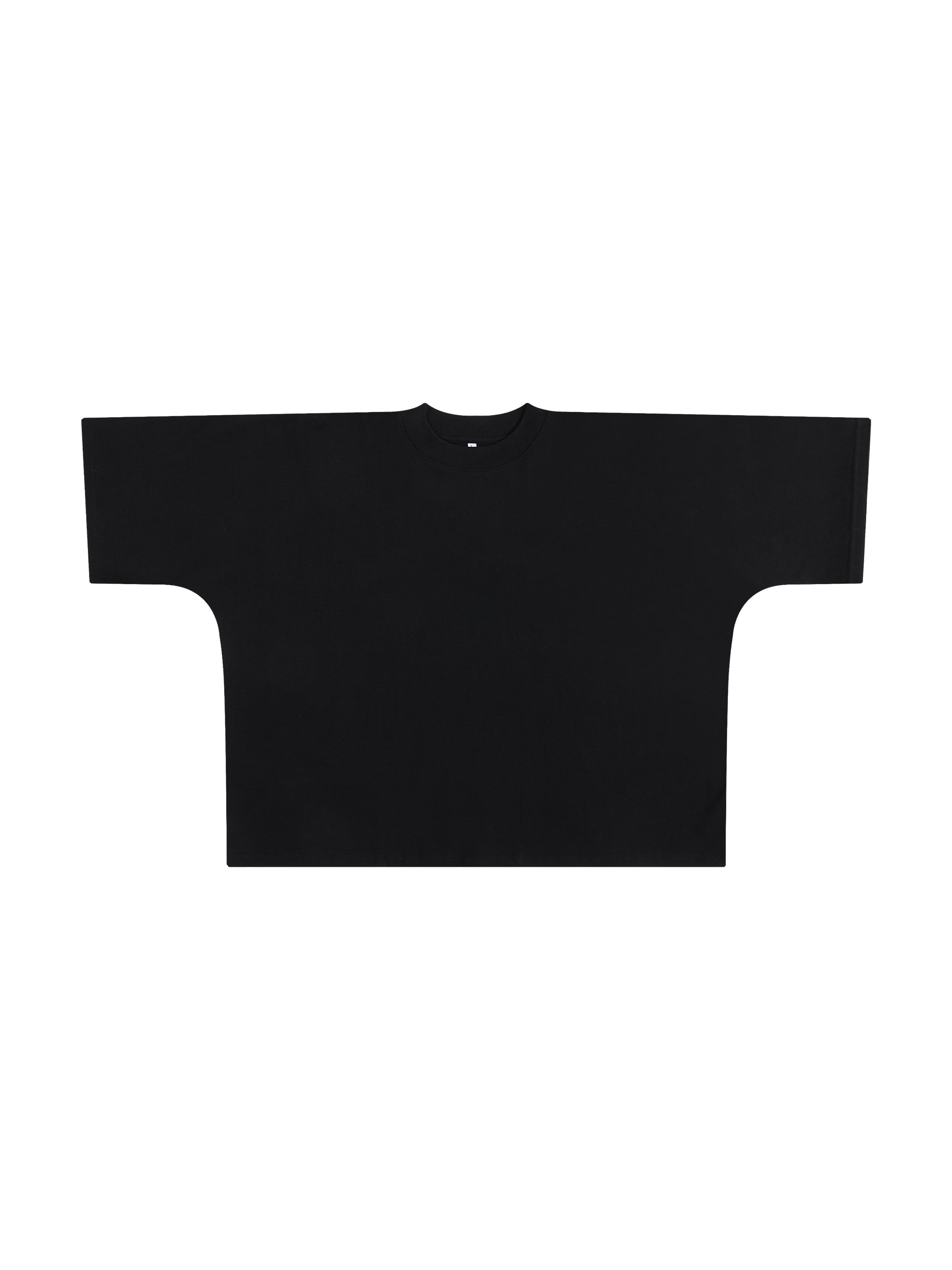 Luxen Black Oversized One-Piece Boxy T-Shirt 300 gsm