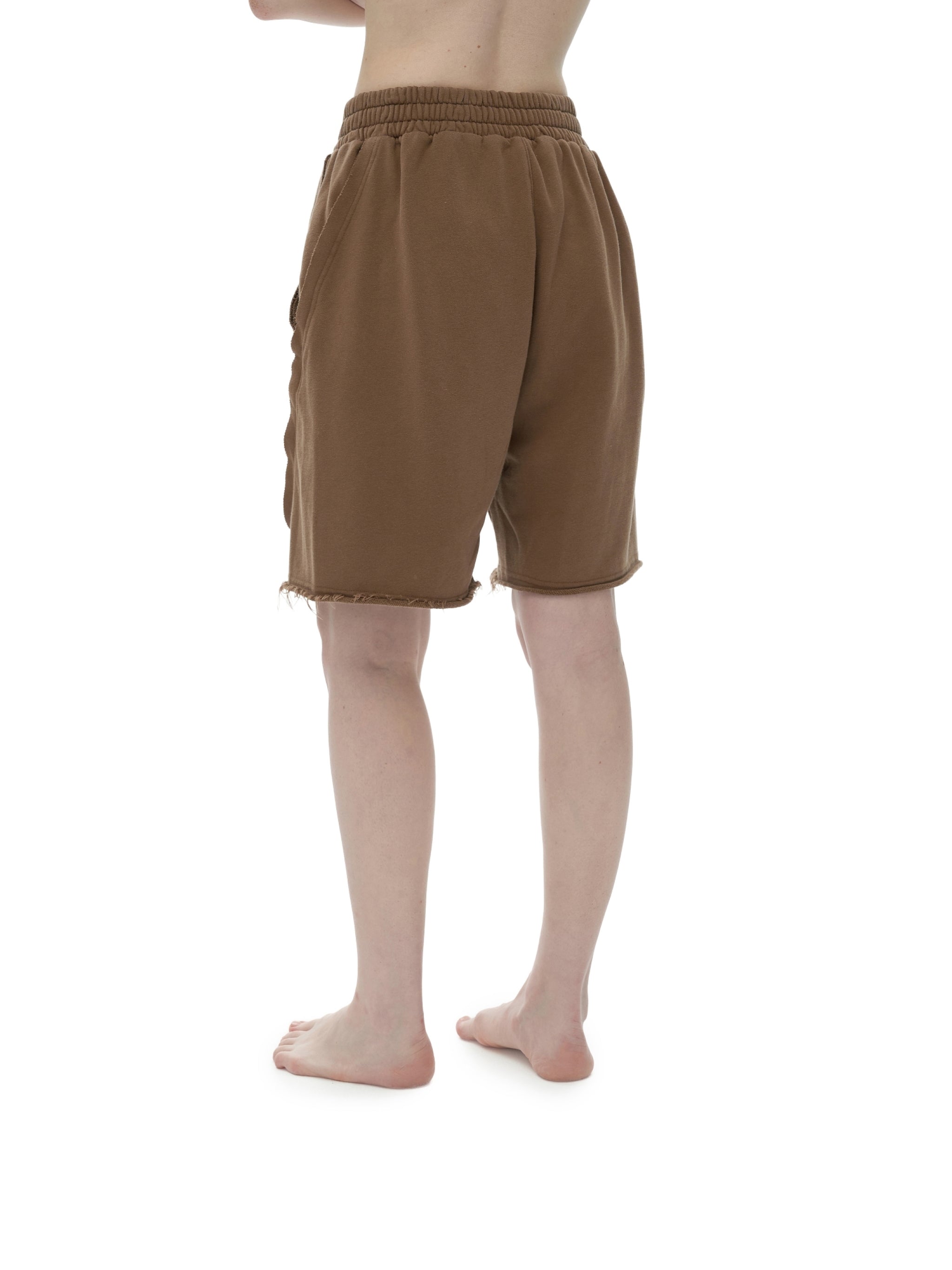 LUXEN Vintage Washed Tiger Stripes Short Pants