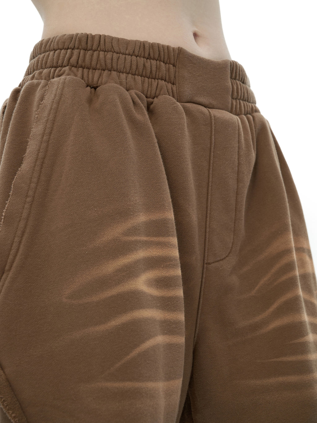 LUXEN Vintage Washed Tiger Stripes Short Pants