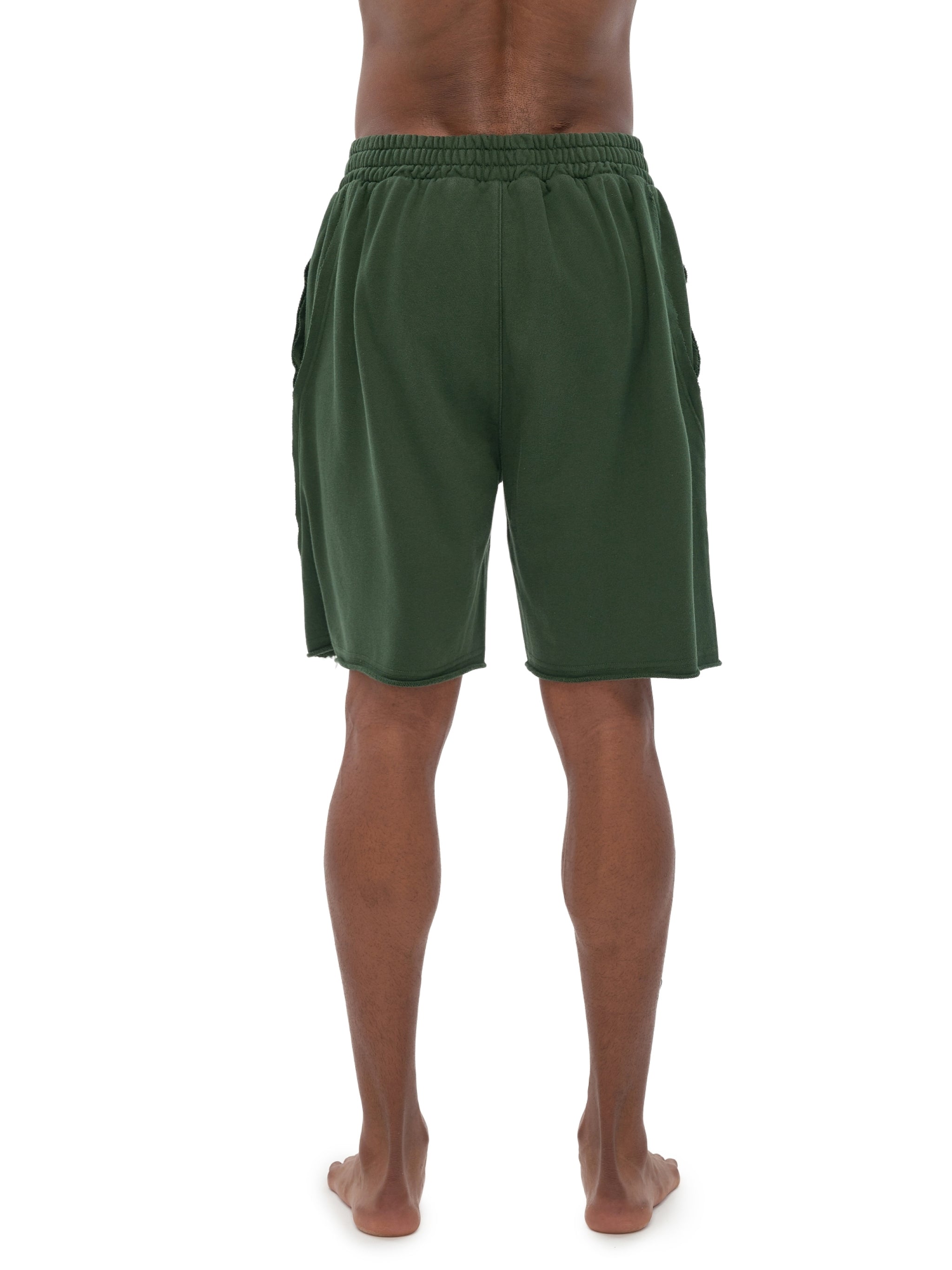 LUXEN Vintage Washed Tiger Stripes Short Pants