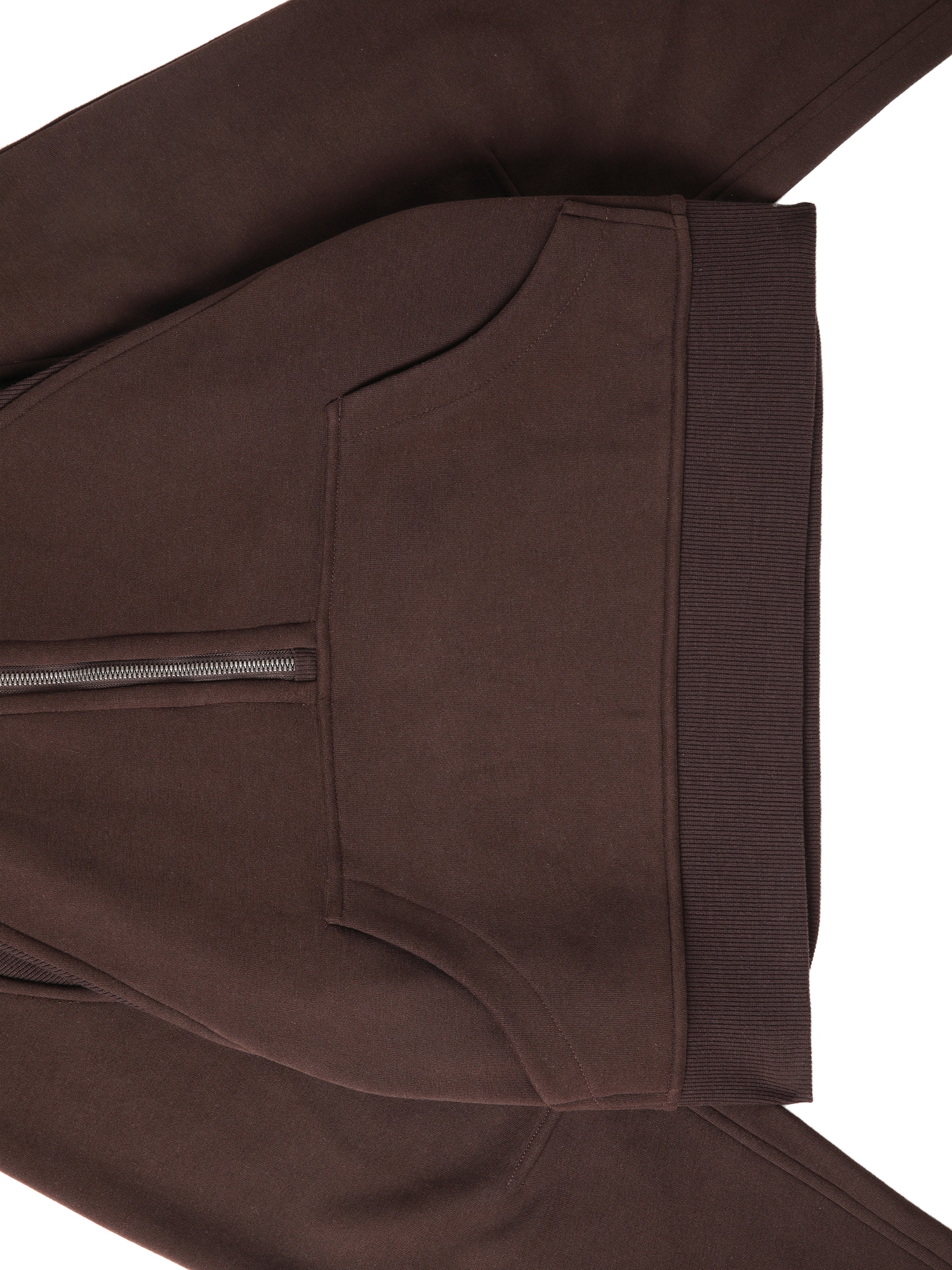 LUXEN Gris Cropped Half-Zip Hoodie