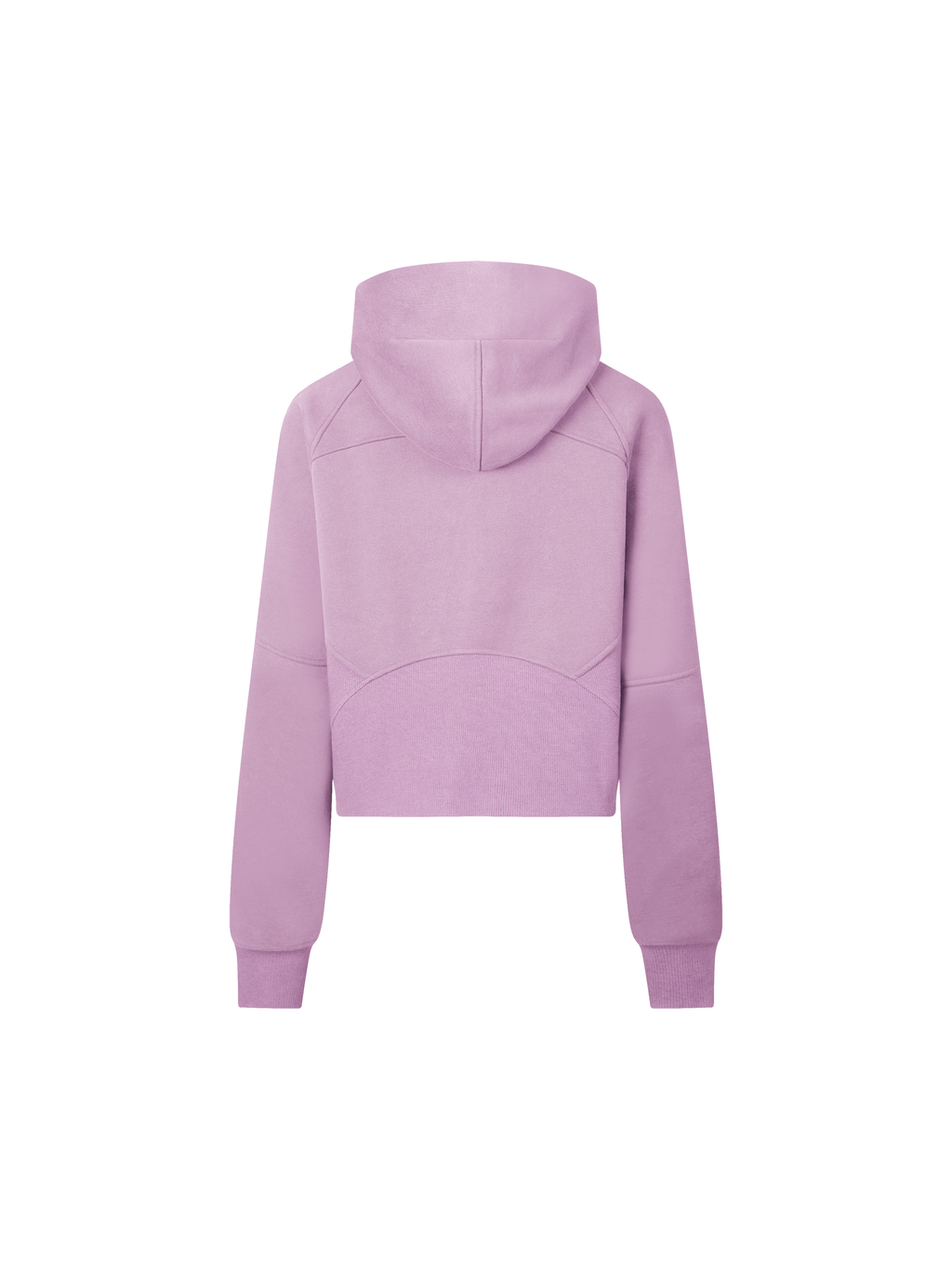 LUXEN Black Cropped Half-Zip Hoodie