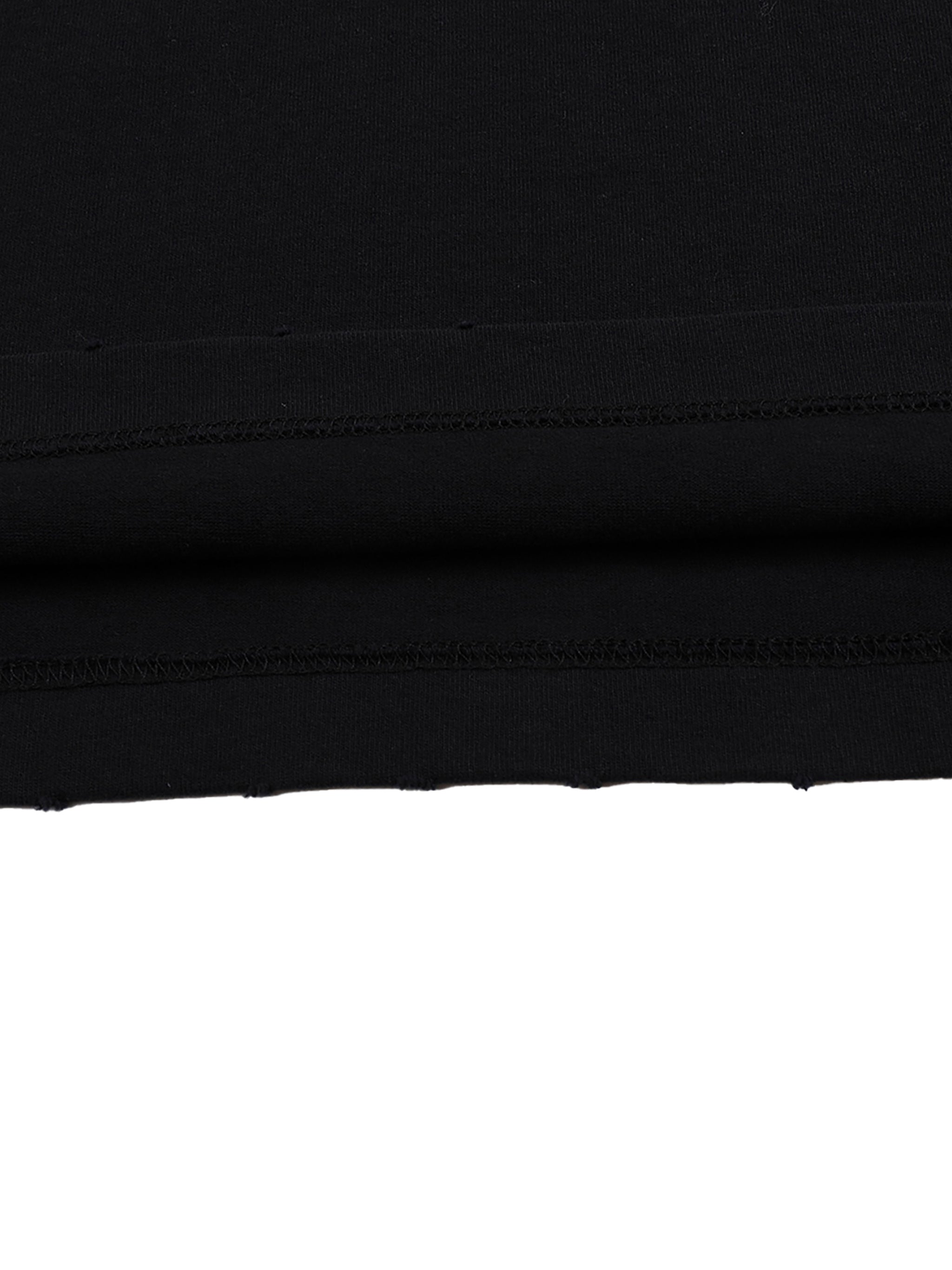 LUXEN SEXY Heavyweight Hand-frayed T-Shirt 400GSM