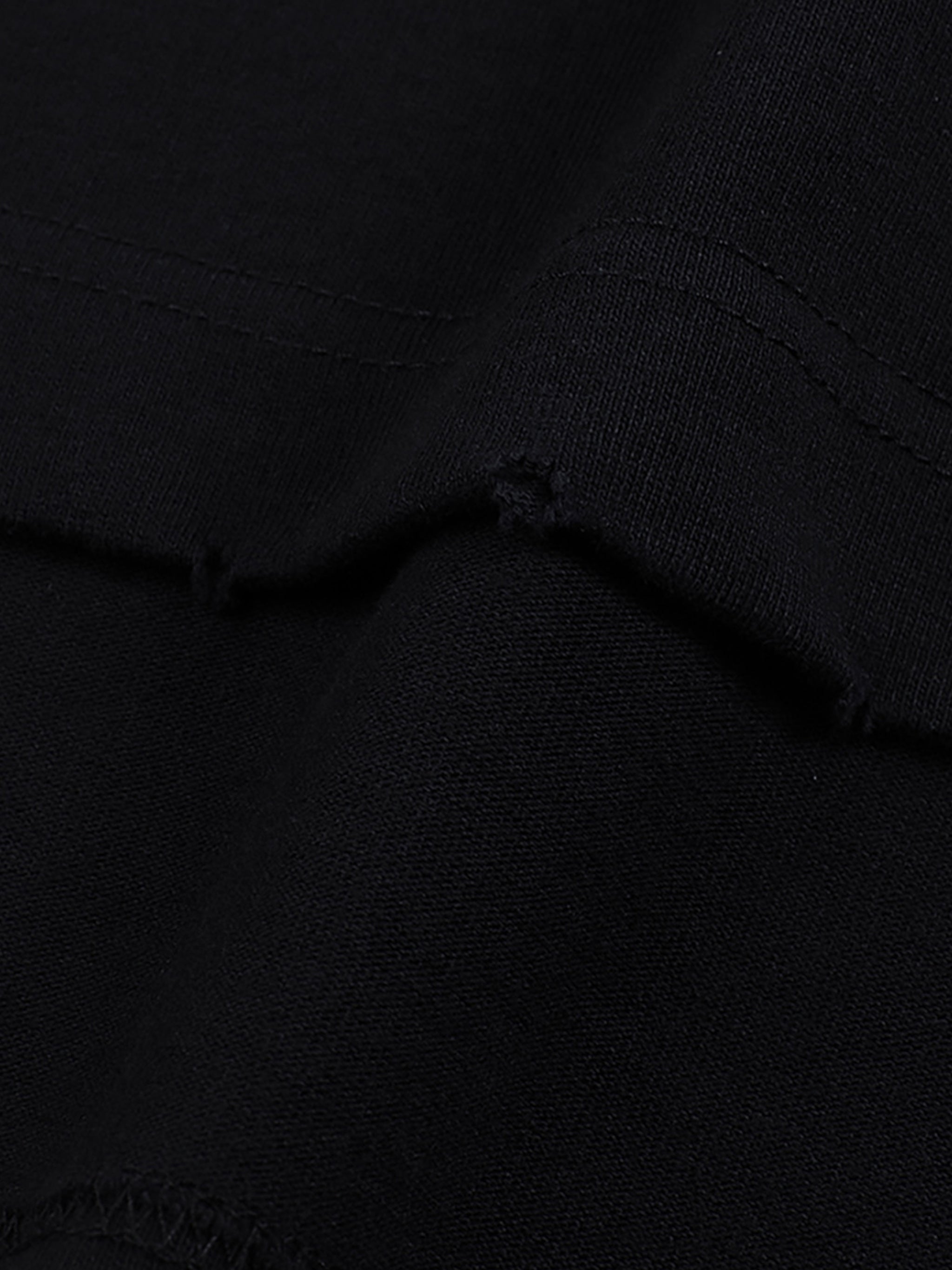 LUXEN SEXY Heavyweight Hand-frayed T-Shirt 400GSM