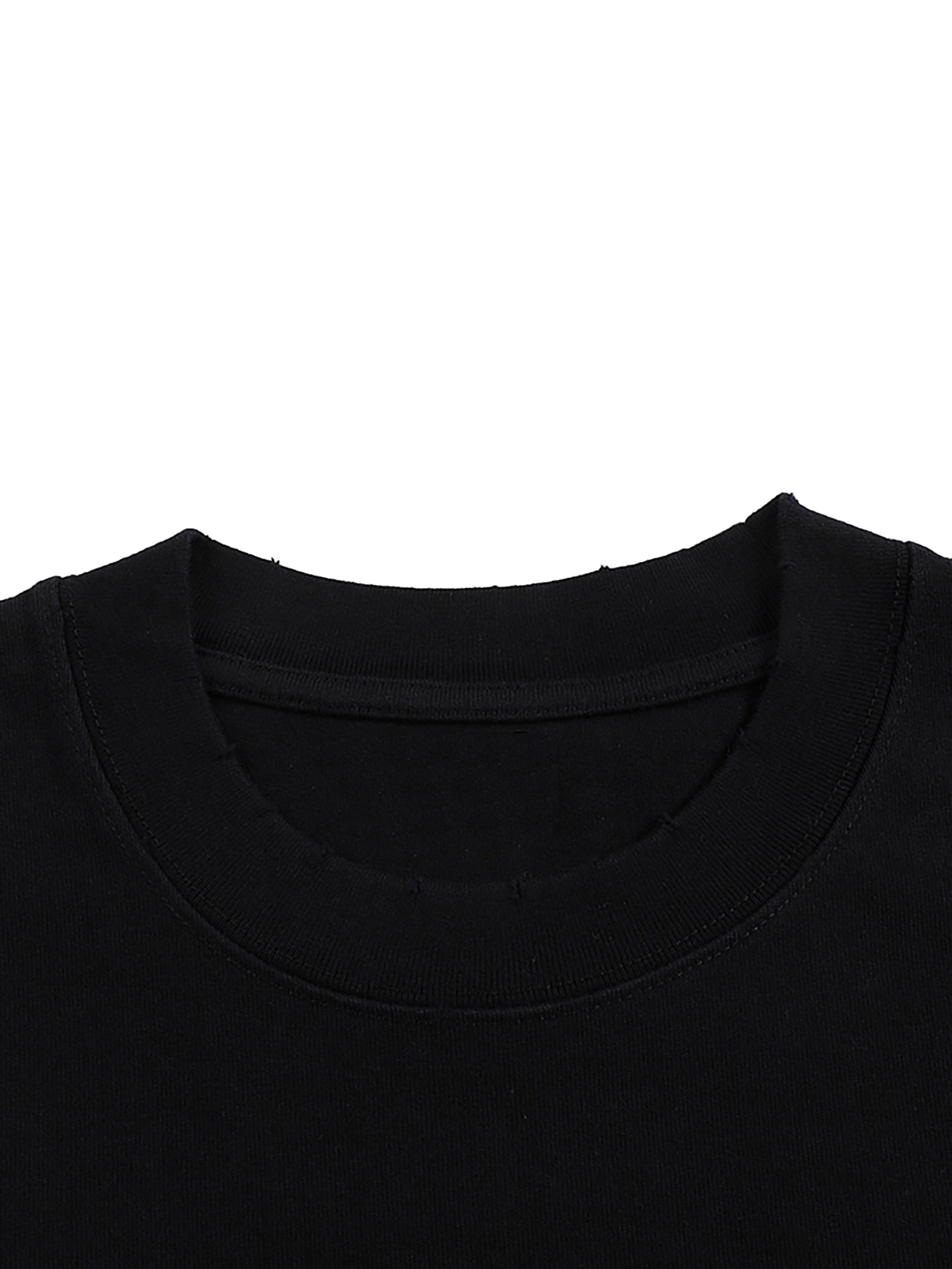 LUXEN SEXY Heavyweight Hand-frayed T-Shirt 400GSM