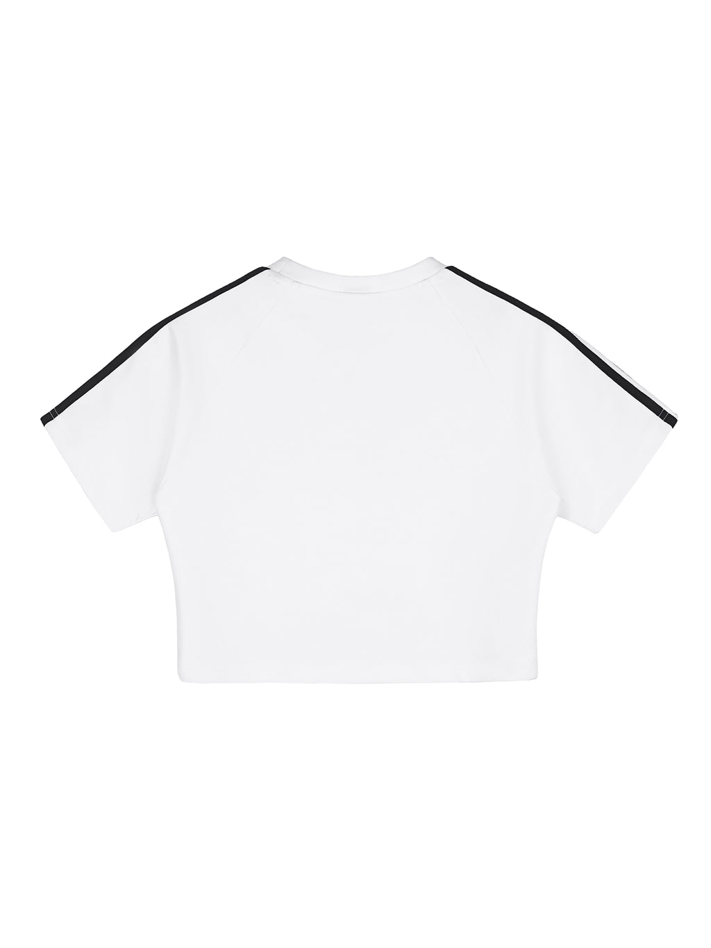 LUXEN White Taped Cooling Performance Crop Top
