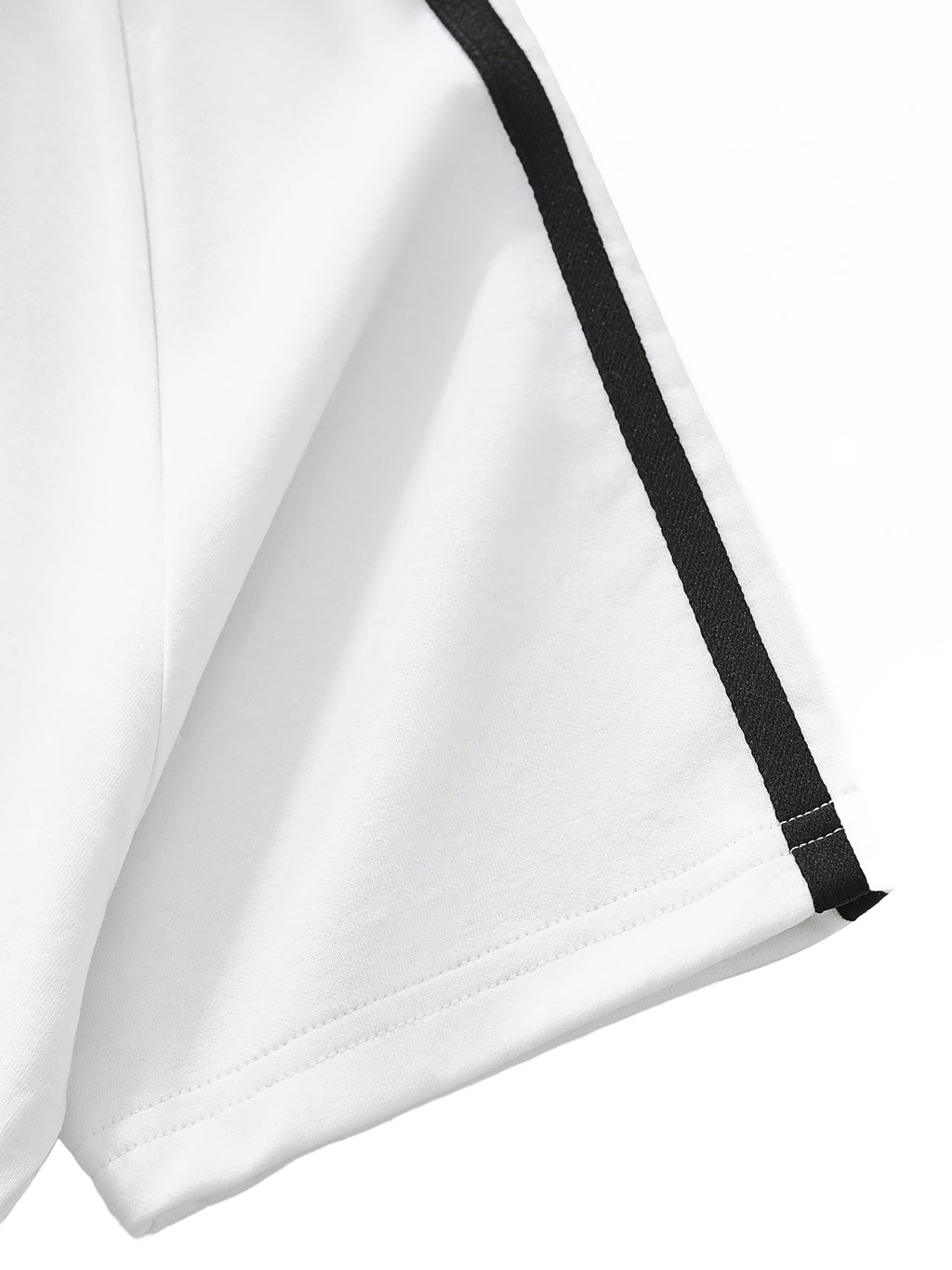 LUXEN White Taped Cooling Performance Crop Top