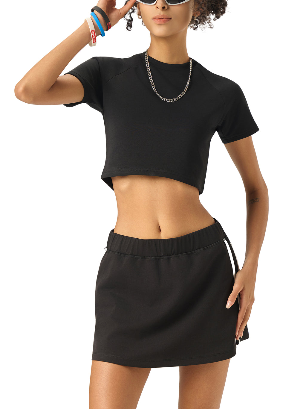 LUXEN Taped Cooling Performance Crop Top