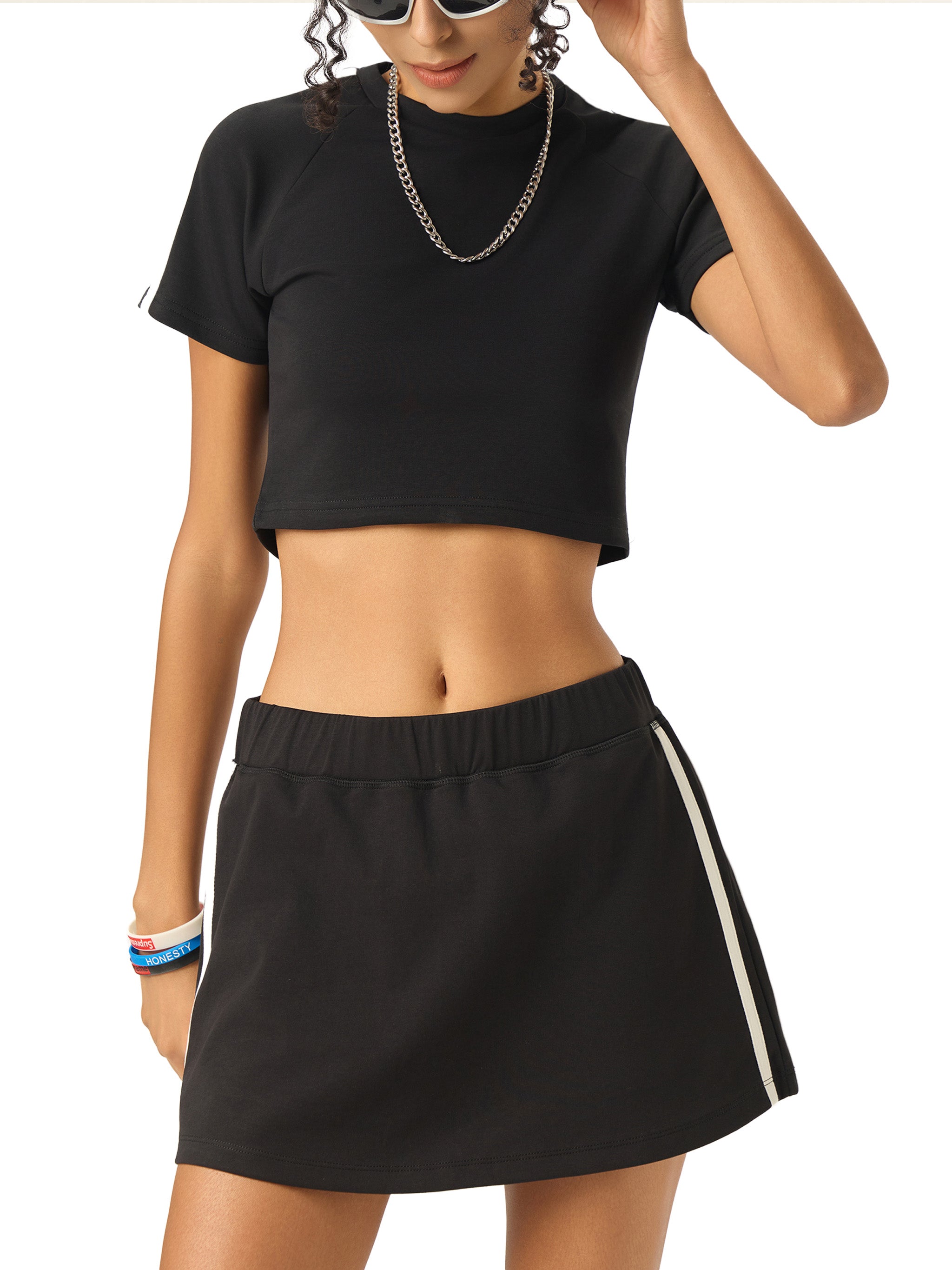 LUXEN Taped Cooling Performance Crop Top