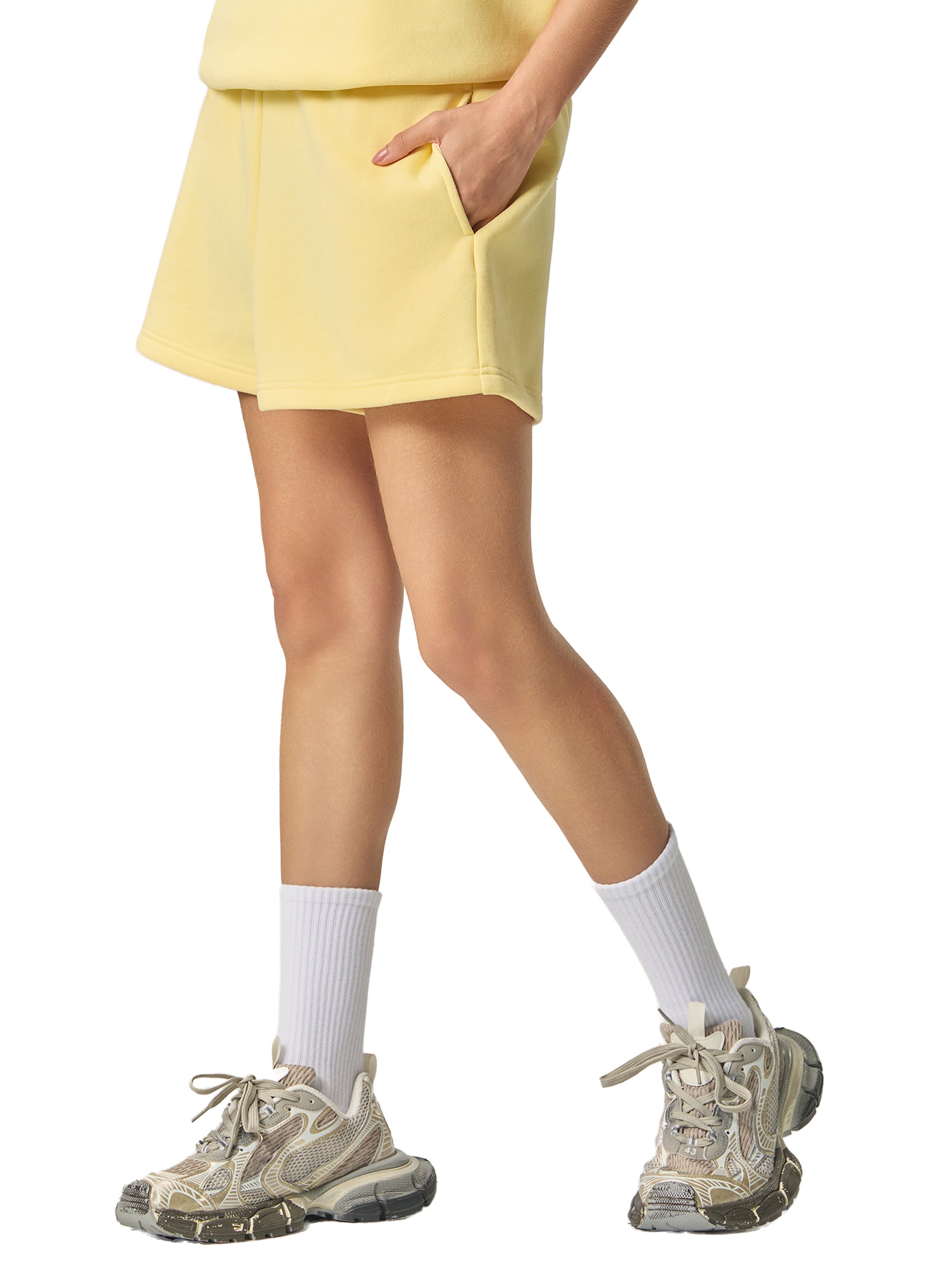 LUXEN Essential Fleece Drawstring Sweatshorts