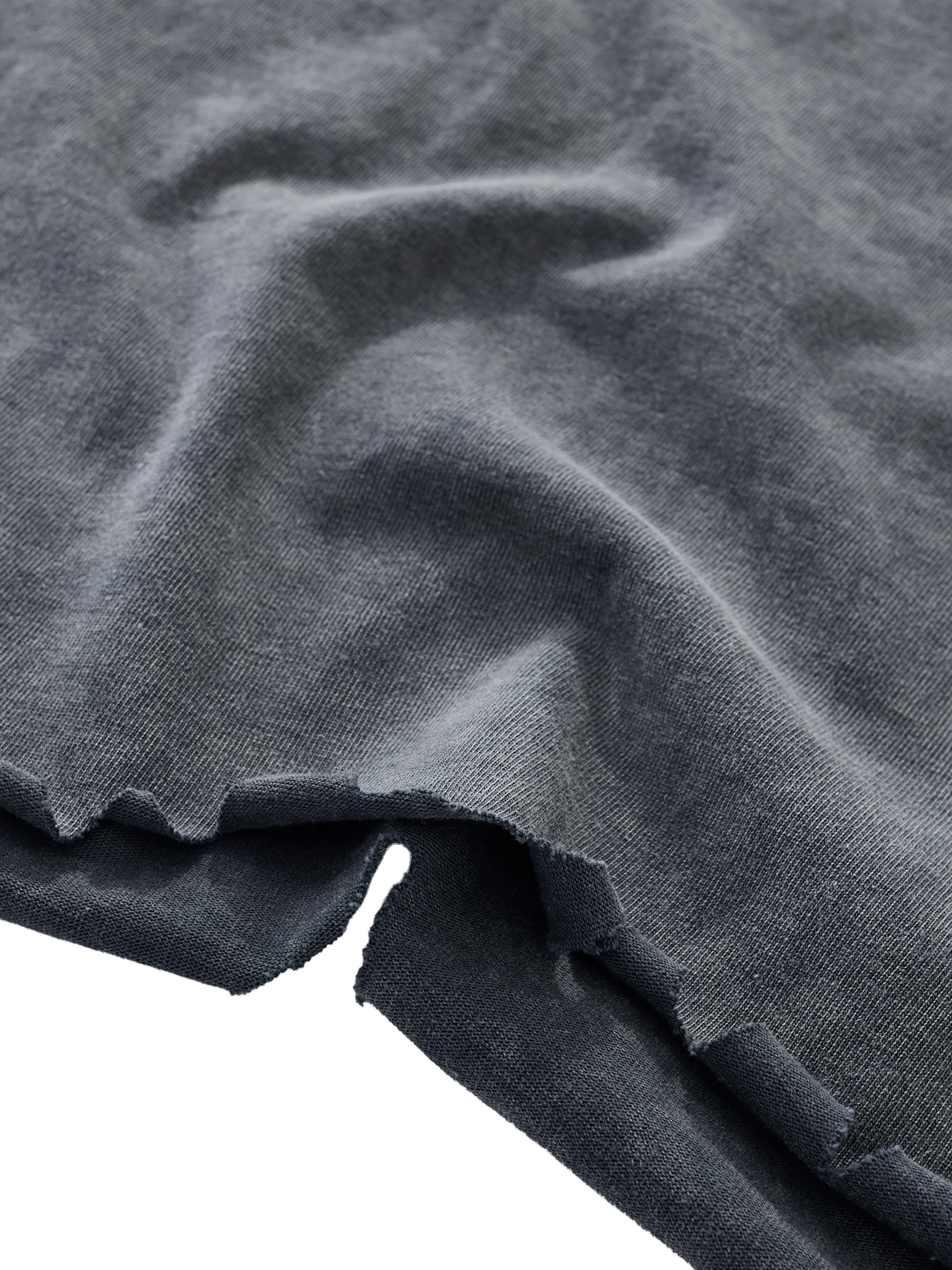 Luxen Snow Wash Raw-Hem Boxy T-shirt 340 gsm