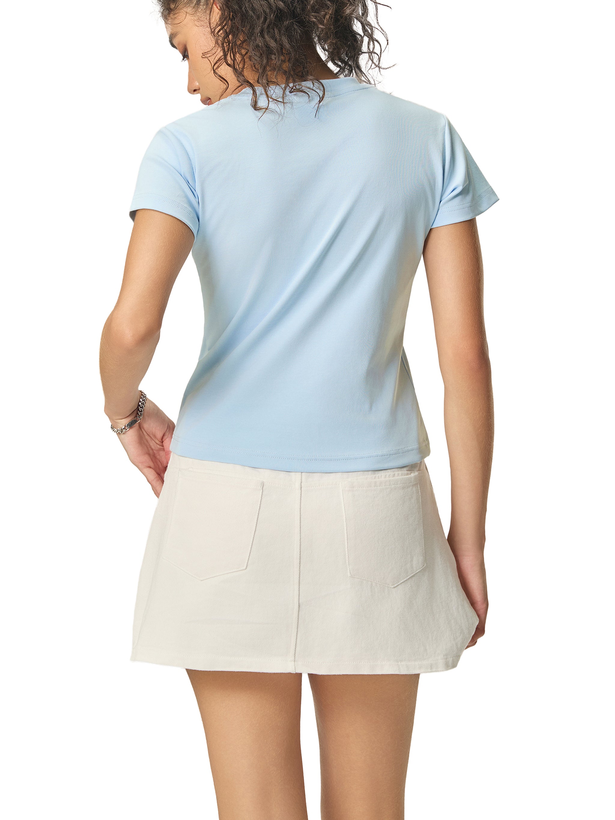 Luxen Essential Bodycon Crewneck T-Shirt 260 gsm