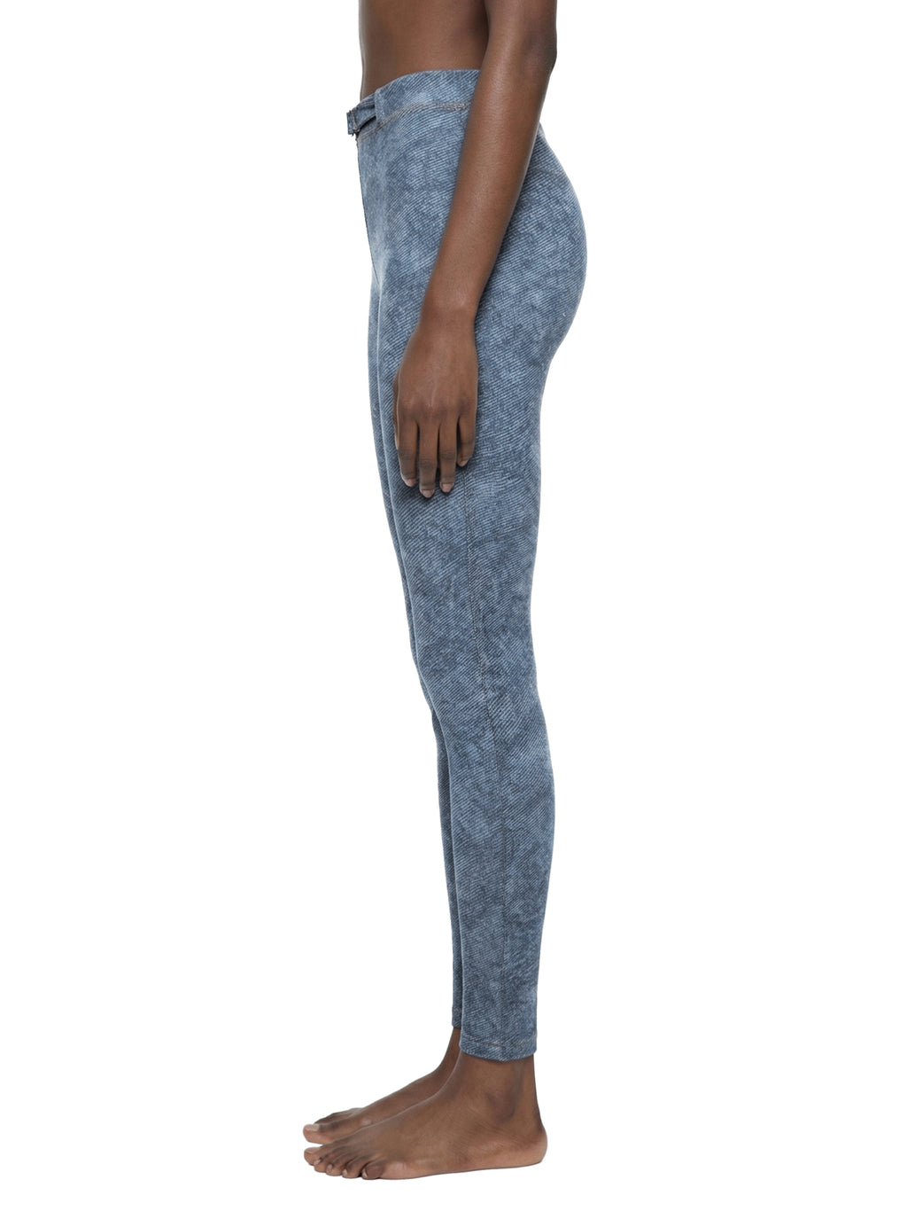 LUXEN Women's Faux Denim Zip-Fly Leggings